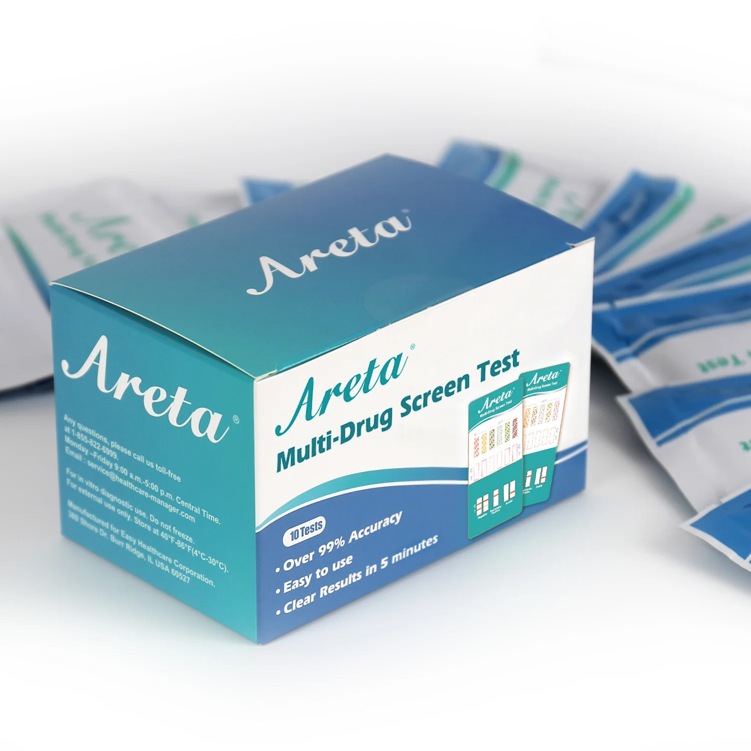 Areta 12 Panel Urine Drug Test Dip Card Kit #ADTP-6125B - Image 9