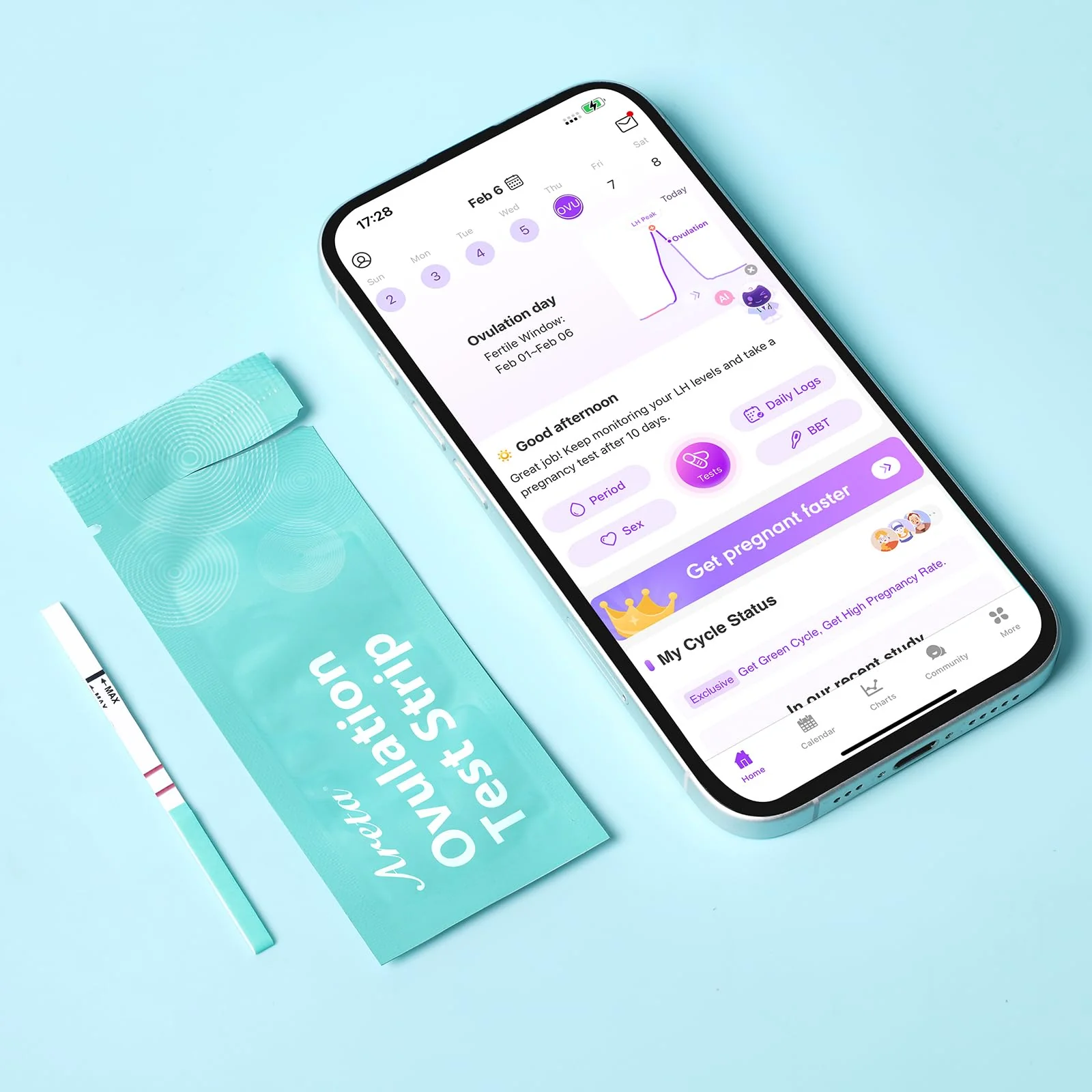 Areta 120 Ovulation Test Strips Kit: Accurate & Reliable for Women | Fast & Convenient Fertility Tracking | High Accuracy Ovulation Test Kit | Expiration Date 11/21/2026 - Image 3