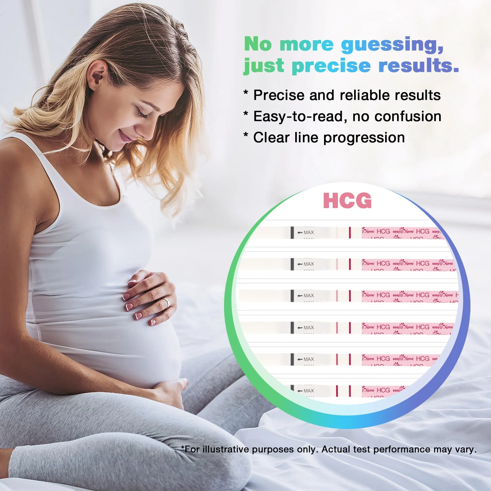 Easy@Home 100 Ovulation Test and 20 Pregnancy Test Strips, FSA Eligible Ovulation Test Kit Powered by Premom Ovulation Predictor Free APP,100LH + 20HCG + 120 Urine Cups-Package May Vary - Image 3