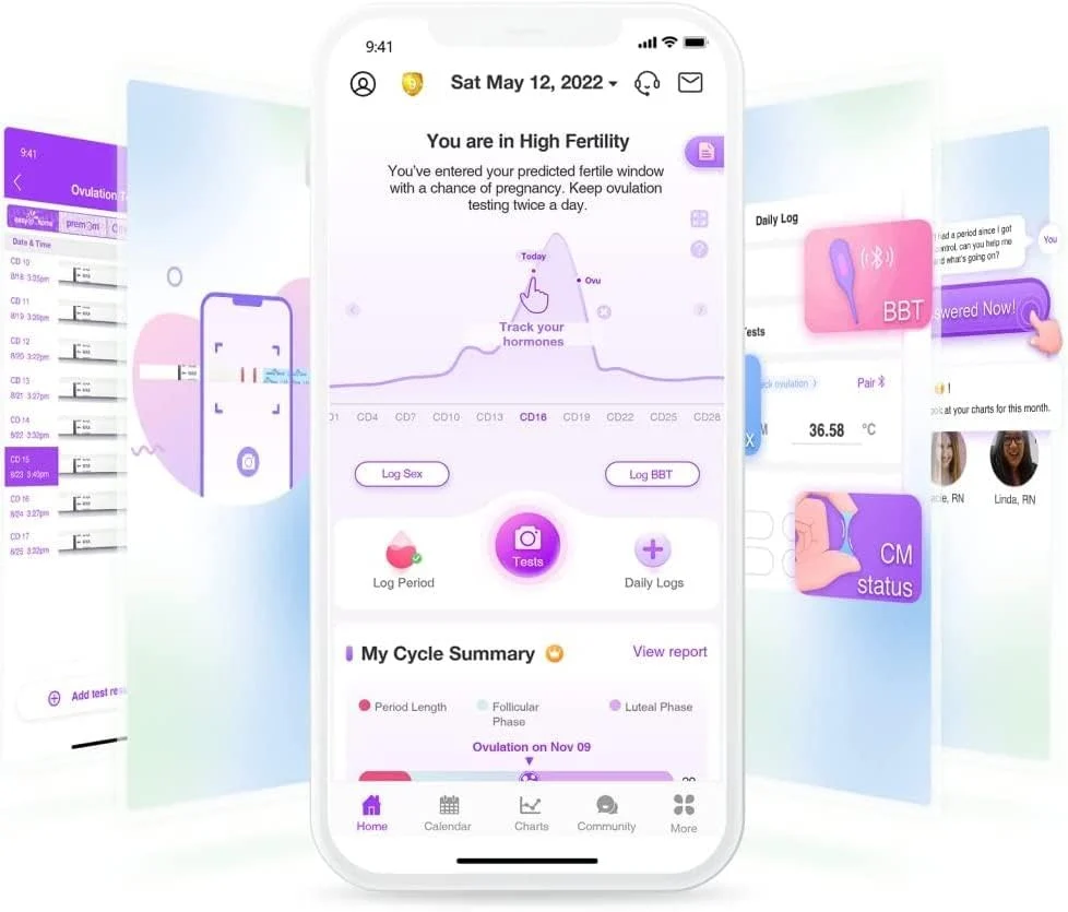 Easy@Home 100 Ovulation Test and 20 Pregnancy Test Strips, FSA Eligible Ovulation Test Kit Powered by Premom Ovulation Predictor Free APP,100LH + 20HCG + 120 Urine Cups-Package May Vary - Image 7