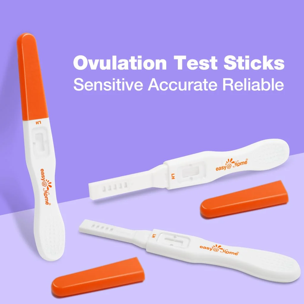 Easy@Home 25 Ovulation Predictor Kit Test Sticks, FSA Eligible Midstream Fertility Tests, Powered by Premom Ovulation Predictor App and Period Tracking - Image 3