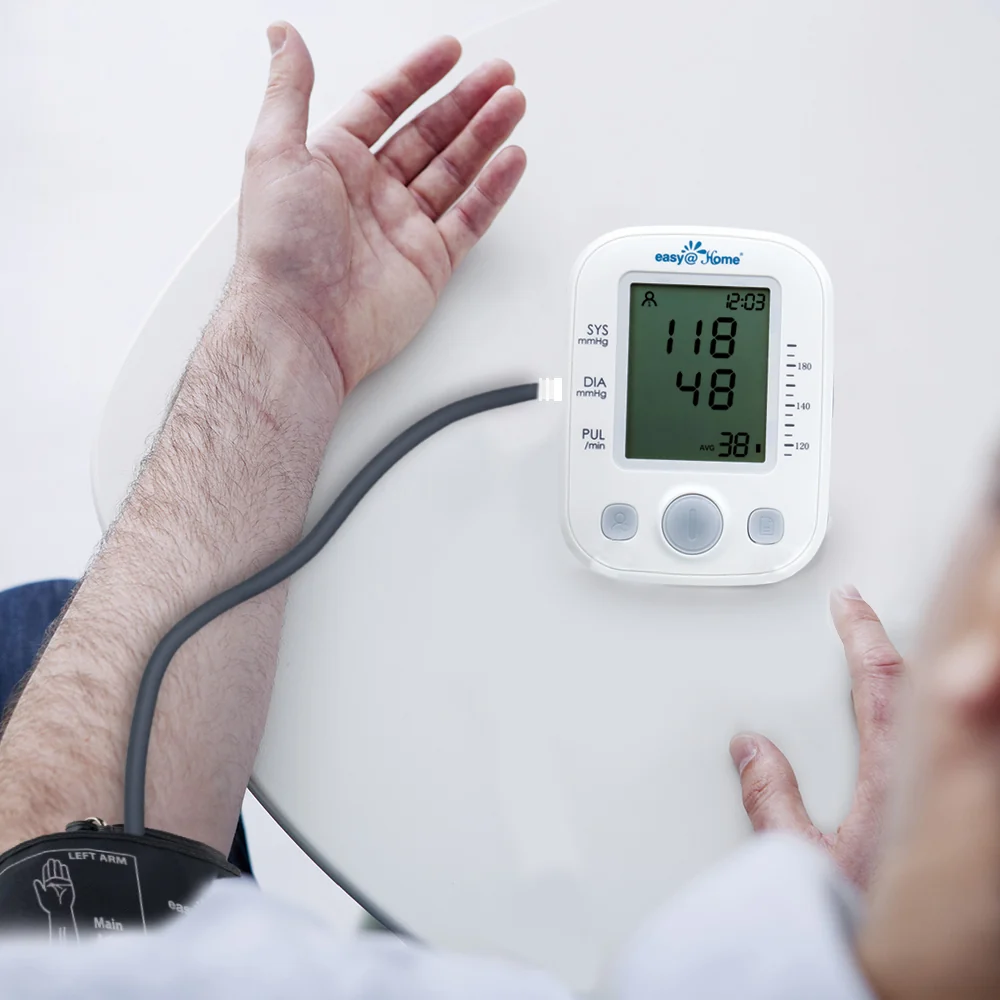 Easy@Home Digital Blood Pressure Monitor Upper Arm with Pulse Rate Indicator, Accurate Automatic BP Machine with Large Cuff,2 User Individual Memory, EBP-020 - Image 5