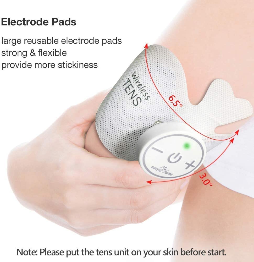 Easy@Home Rechargeable Compact Wireless TENS Unit - 510K Cleared, FSA Eligible Electric EMS Muscle Stimulator Pain Relief Therapy, Portable Pain Management Device EHE015 - Image 3