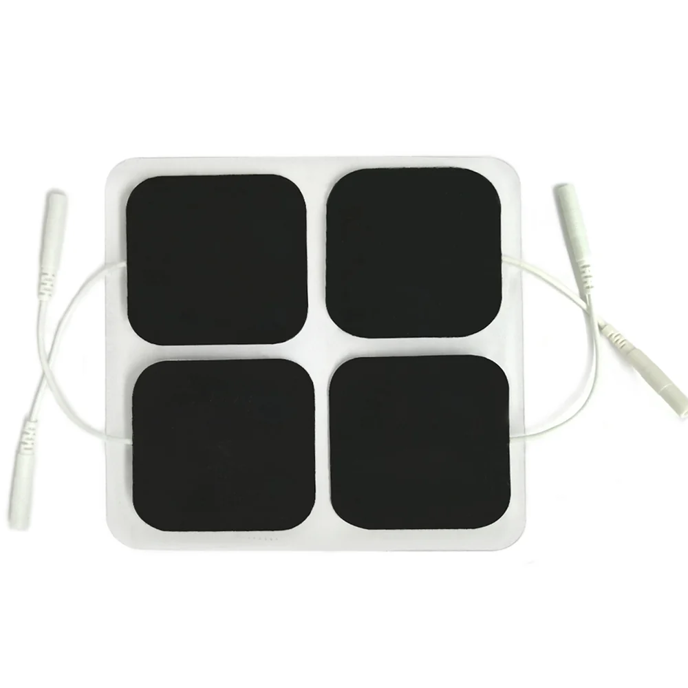 Easy@Home Tens Unit Self Stick Carbon Electrode Pads, Non Irritating Design 40 Pack 2" x 2" Reusable Pads - Image 3