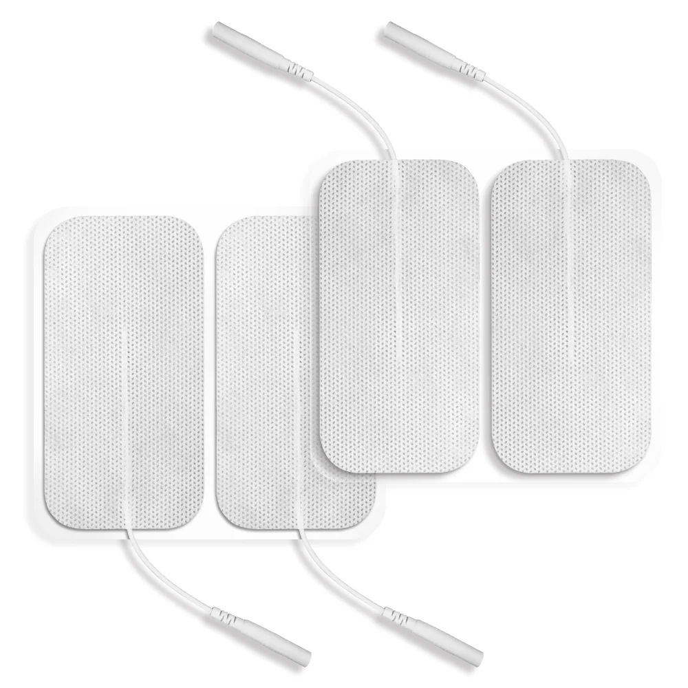 Easy@Home Tens Unit Self Stick Carbon Electrode Pads, Non Irritating Design 8 Pcs 2" x 4" Reusable Pads - Image 3