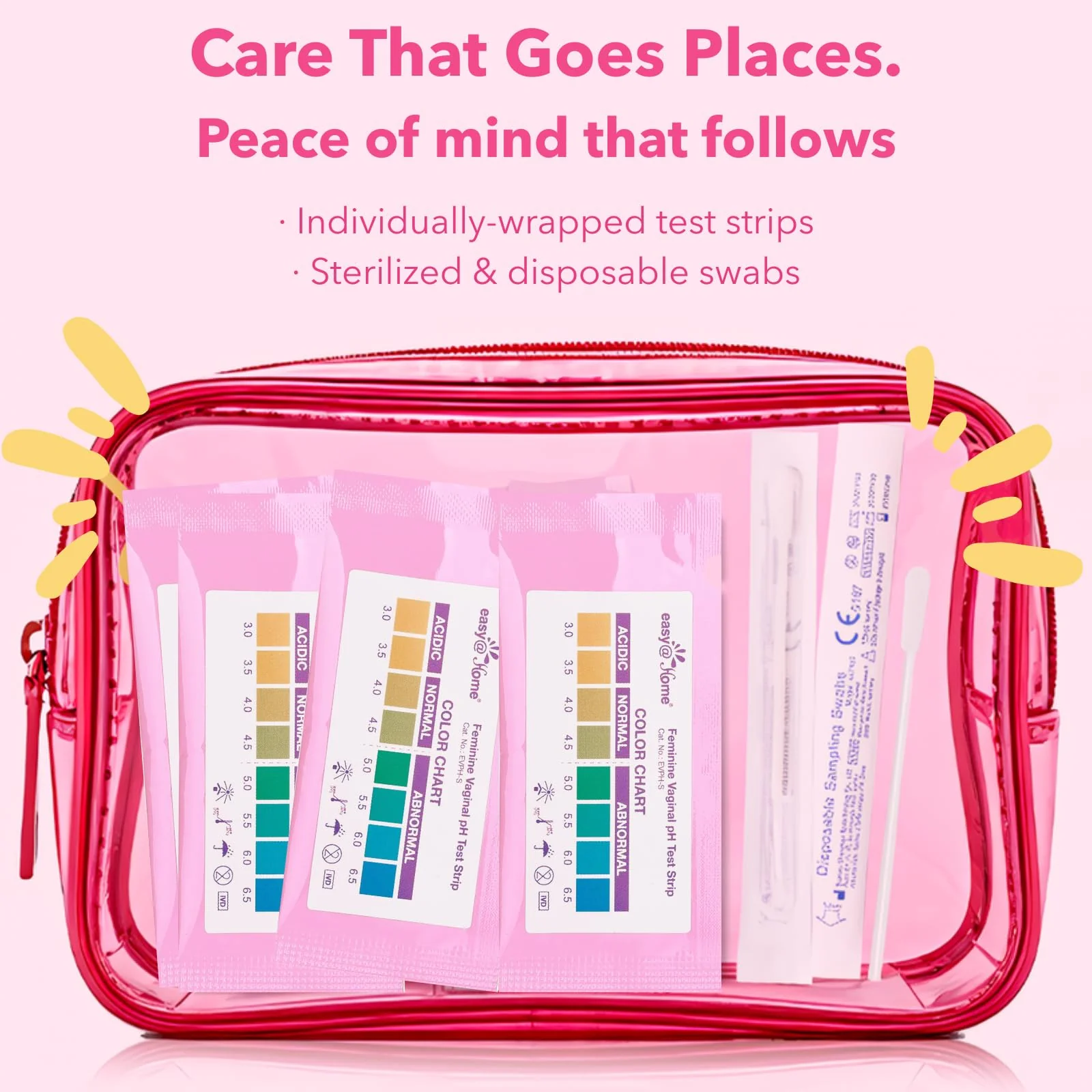 Easy@Home Vaginal pH Test -30 Strips | BV Test Kit at Home for Women | Yeast Infection Test + pH Balance for Women - Image 5
