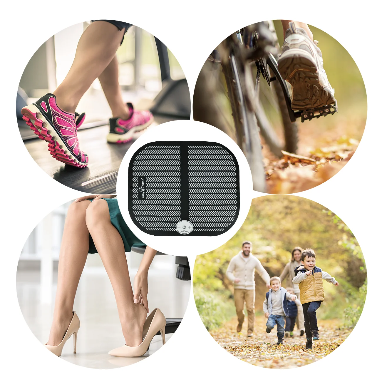 Easy@Home TENS Foot Massager Mat - Accessory of TENS Model# EHE015 and EHE029G (Controller Sold Separately, Mat Can’t Be Used Without TENS Unit Controller), Portable Foot Massager Pad EFM-05R - Image 6