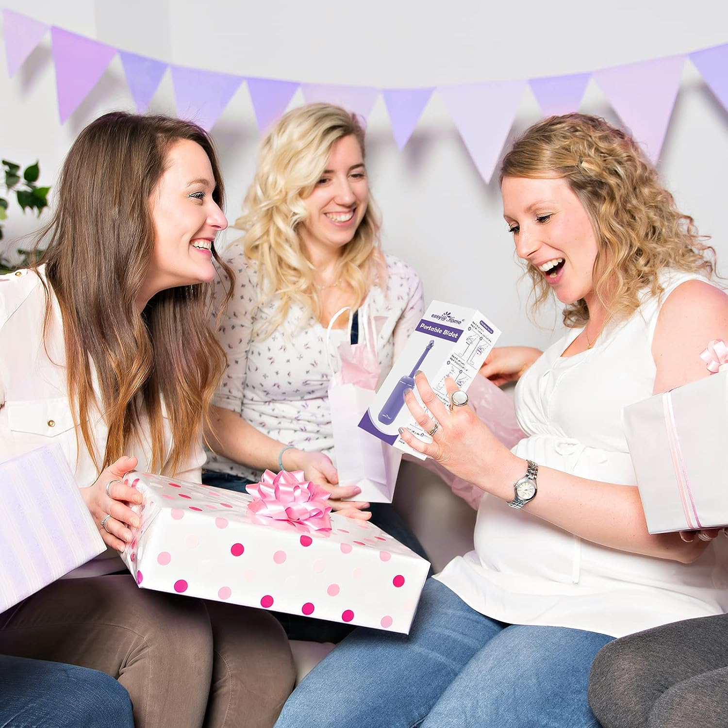 Portable Peri Bottle for Postpartum & Perineal Care: Easy@Home Handheld Bidet Perfect for Personal Hygiene Cleaning & Travel Friendly | 380ml Leakproof & Convenient Design | EPB-01 Purple - Image 9