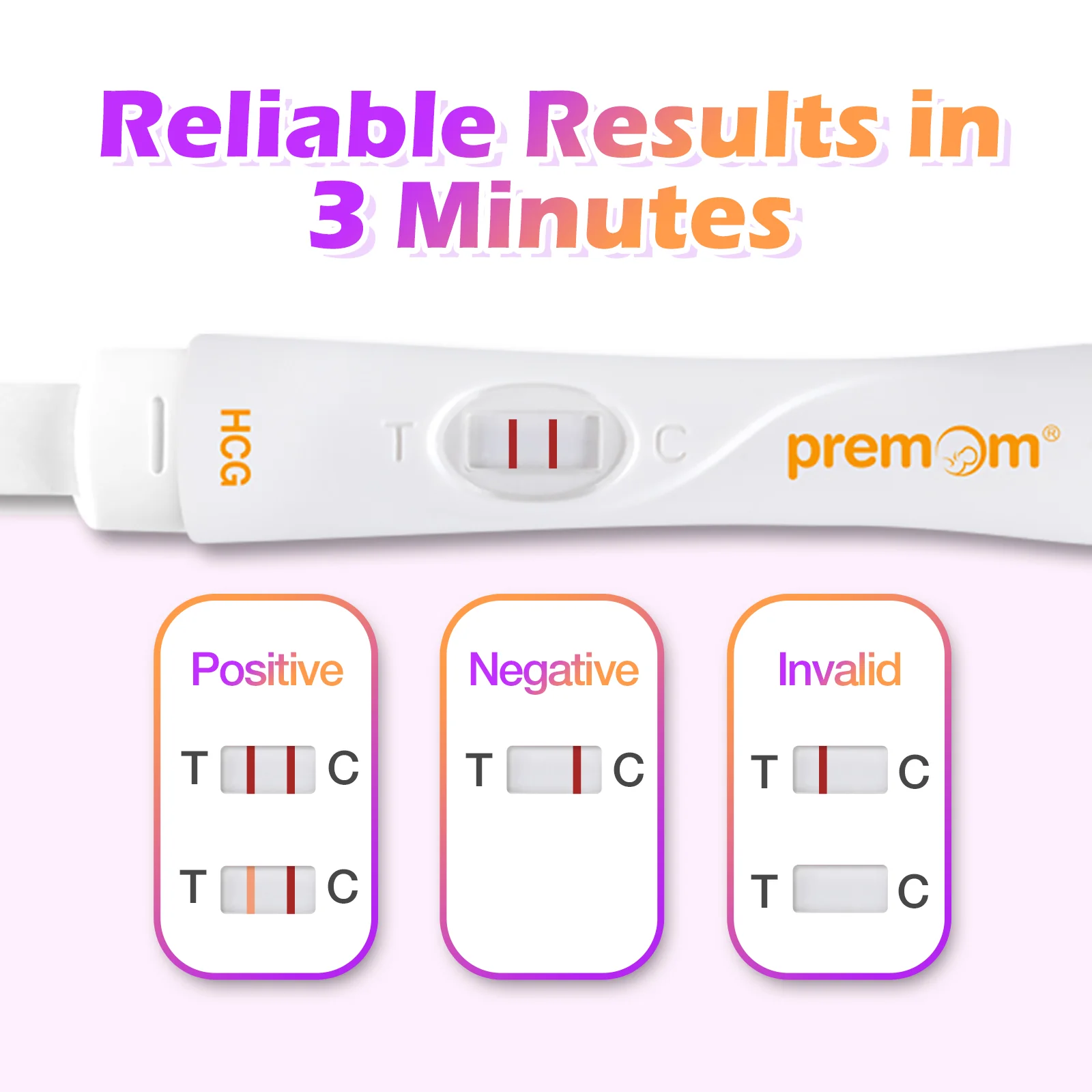 Premom Pregnancy Test Midstream: Early HCG Detection Sticks - 5 Pack Pregnant Test Kit - Image 7