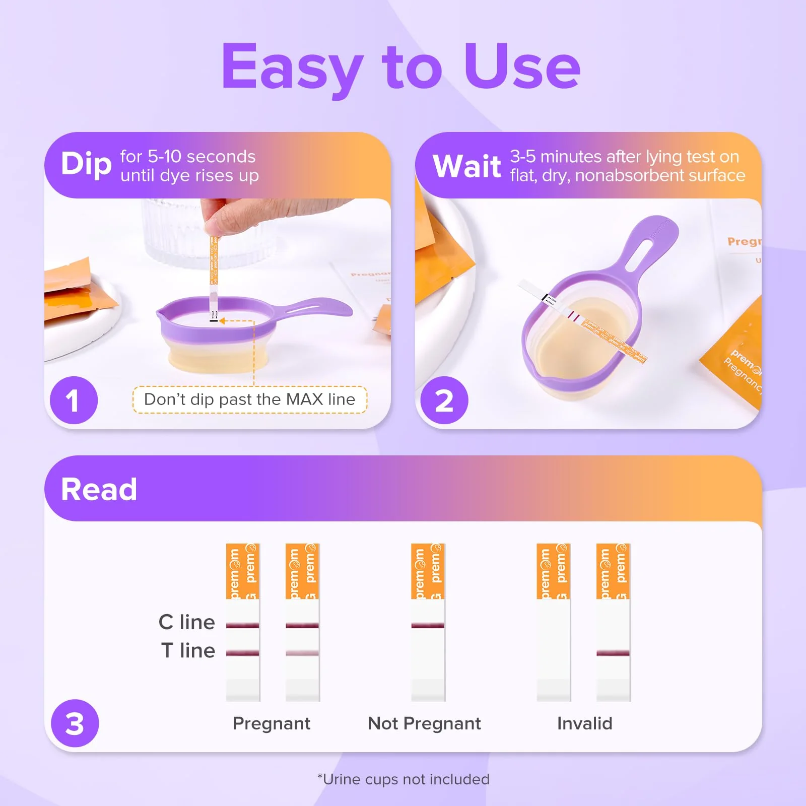 Premom Pregnancy Test Strips- 30 Pack Early Detection Pregnancy Test Kit Powered by Premom Ovulation Predictor iOS and Android APP - Image 6