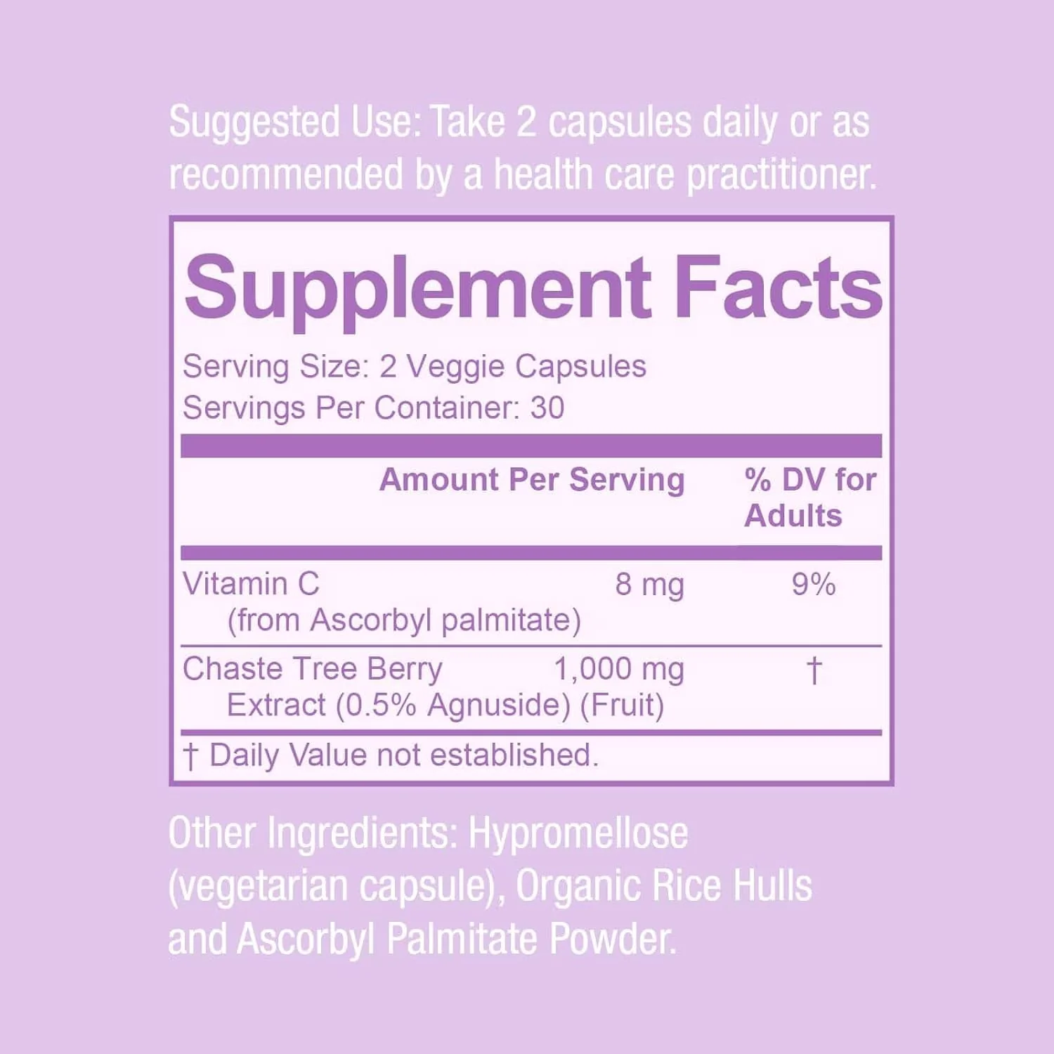 Premom Vitex, 1,000mg Per Serving, Vitex Chasteberry Supplement for Women, 2-in-1 with Fat Soluble Vitamin C, Hormone Balance, Fertility, Menstrual Cycle, & PMS Support*, Vegan, 60 Veggie Capsules - Image 9