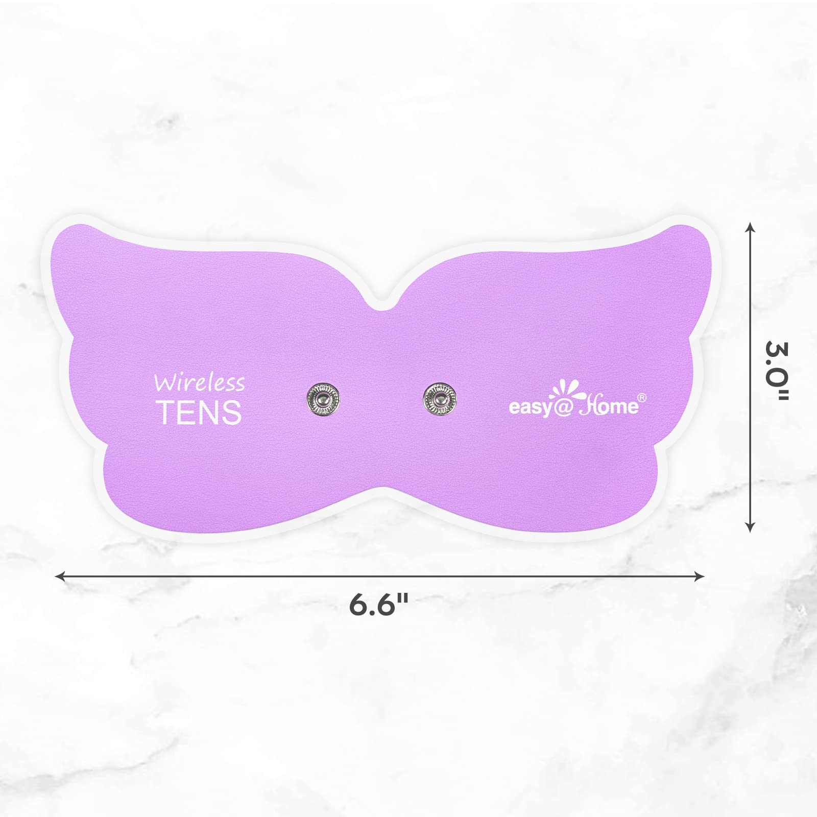 Tens Unit Wireless Electrode Pads: Easy@home Reusable Electrodes Pads I 3 Pack 6.6" x 3" Reusable Reusable I Non Irritating Design Pulse Massagers Replacement, 2 Pads per Pack, ETP019 - Image 7